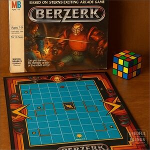 Milton Bradley Berzerk Vintage 1983 Arcade Board Game